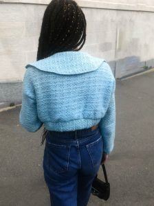 Patron couture pull camionneur YSAIA_Version crop dos